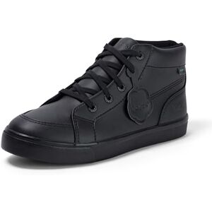 Kickers Youth Unisex Tovni Hi Trainers School Uniform Shoes, Vegan Black, 3 UK