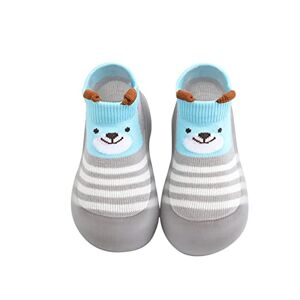 Generic Toddler Girl Slip On Shoes Spring And Summer Cute Toddler Shoes Breathable Duck Soft Rubber Sole Shoes Indoor And Outdoor Floor Socks Non Slip Socks Shoes 7c Shoes For Boys (Grey, 7 Toddler)
