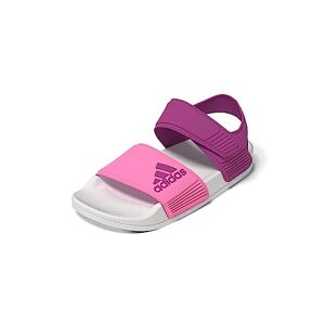 adidas Boy's Adilette Sandal K Slippers, Lucid Fuchsia Beam Pink Pulse Mint, 1 UK