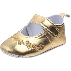 Generic Boys School Shoes Walkers Shoes Soft Infant Shoes Girls Boys Shoes Toddler Toddler Baby Princess Baby Shoes Size 1girls Shoes (Gold, 5 Toddler)