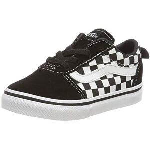 Vans Unisex Baby Ward Slip-on Canvas Sneaker, Black Checkers Black True White Pvc, 8 UK Child