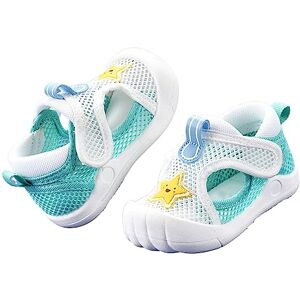 Generic Baby Wrap Around Booties Infant Sandals For Boys And Girls Baby Newborn Summer Sneakers Cute Breathable Net Non Slip Design Walking Sandals Girls Flip Flops (White, 4 Infant)