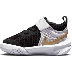 Nike Boy's Unisex Kids Team Hustle D 10 Gymnastics Shoes, Black/Metallic Gold-White-Photon DUST, 3.5 UK Child