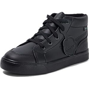 Kickers Tovni Hi Trainers School Uniform Shoes, Vegan Black, 13 UK Child