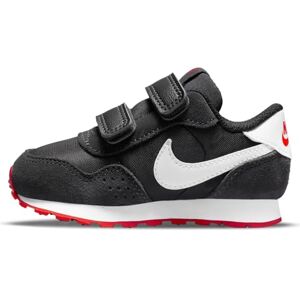 Nike Boy's Unisex Kids Valiant Sneaker, Black White Dark Smoke Grey University Red, 2.5 UK Child