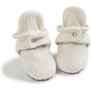 Sonsage Newborn Infant Baby Boys Girls Cotton Fleece Booties Soft Non-Slip Sole Winter Warm Cozy Stay On Socks Newborn Toddler First Walkers Crib Shoes