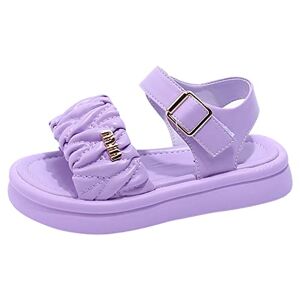 Kashyke Girls Closed Toe Sandals Size 11 Elegant Soft Bottom Sandals For Girl Summer Children Sandals Fashion Lace Sandals Kids Sandals Boys Size 7 (X5-Purple, 13 Little Child)