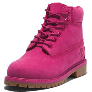 Timberland Boy'S 50th Edition Premium 6-Inch Waterproof Boot (Little Kid) Fashion, Dark Pink Nubuck, 6.5 Us Little Kid