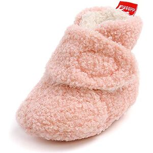 Mk Matt Keely Matt Keely Baby Boys Girls Anti-Slip Soft Sole Slipper Booties Infant Crib Shoes Crawler Warm Winter Boots With Fleece Lining 0-6 Months