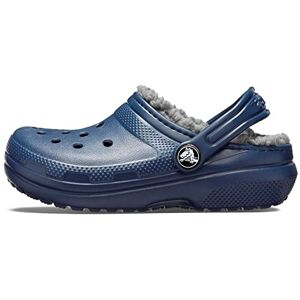 Crocs Girl's Toddlers Classic Lined Slippers - Navy - Size: 6 years/6