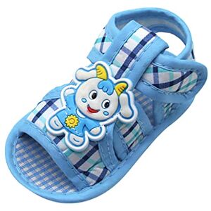 Generic Toddler Girl Sandals Newborn Baby Girls Lamb Prewalker Soft Sole Sandals Single Shoes 2t Toddler Girl Boots (Blue, 12)