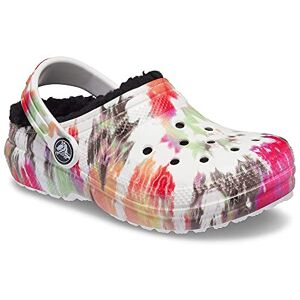 Crocs Classic Lined Tie-Dye Clog K, Black/multi, 8 Uk Child