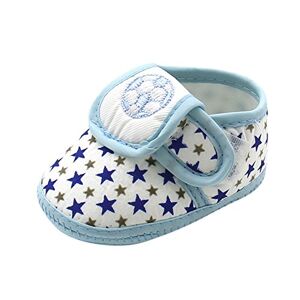 Generic Hard Sole Shoes For Baby Girl Boys Girls Soft Sole Prewalker Casual Warm Baby Infant Shoes Star Baby Shoes Baby Boot (Blue, 12)
