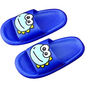 Liaddkv Dinosaur Children Slippers Cute Cartoon Beach Slippers For Kids Non Slip Boys Girls Summer Shoes Boot Slippers For Teen Girls (Blue, 6.5 Toddler)