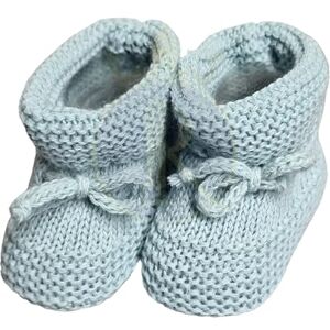 Royal Icon Baby Booties 0-3 Months - Baby Boys Girls Booties Warm And Safe Baby Slippers - Knitted Bow Baby Boots - Newborn Bootees For Babies Ri359 (Sage Green - Ri359)