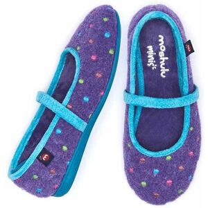 Moshulu 'Mini Caramel' Spotty Ballet Slippers