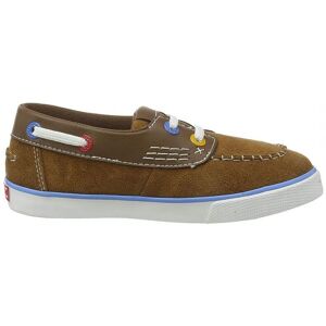 Kickers Childrens Unisex Tovni Boat Kids Brown Shoes Leather - Size Uk 6 Infant