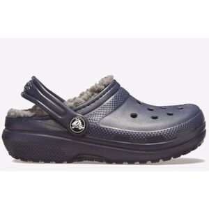 Crocs Childrens Unisex Classic Lined Clog Junior - Navy - Size Uk 12 Kids