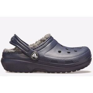 Crocs Childrens Unisex Classic Lined Slip On Clog Junior - Navy - Size Uk 9 Kids