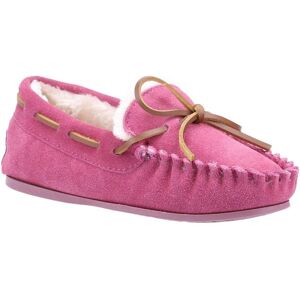 Hush Puppies Childrens Unisex Childrens/kids Addison Suede Slippers (Pink) - Size Uk 3 Infant