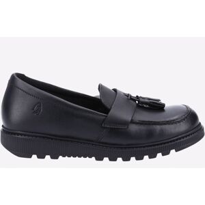 Hush Puppies Childrens Unisex Faye Leather Memory Foam Junior Girls - Black - Size Uk 13 Kids