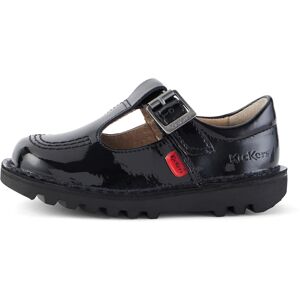 Kickers Infant Girls Kick T-Bar Patent Leather Black- 11311296