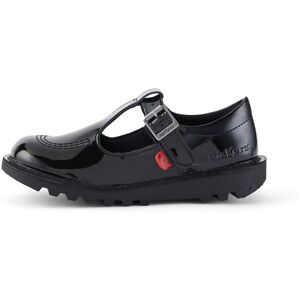 Kickers Junior Girls Kick T-Bar Patent Leather Black- 11311301