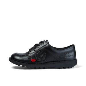 Kickers Youth Unisex Kick Lo Leather Black- 11311323