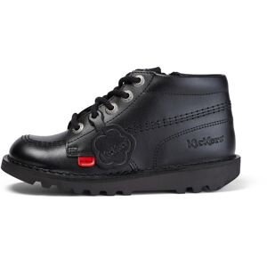 Kickers Junior Unisex Kick Hi Zip Leather Black- 13164502