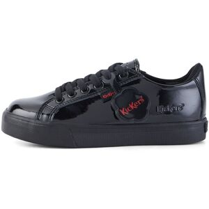 Kickers Junior Girls Tovni Lacer Patent Leather Black- 13164727