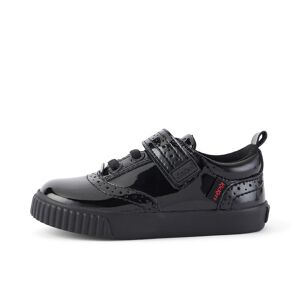 Kickers Infant Girls Tovni Brogue Shoe Patent Leather Black- 13165121