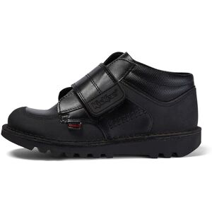 Kickers Junior Boys Kick Mid Scuff Leather Black- 13165203