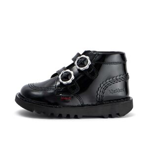 Kickers Infant Girls Kick Hi Bloom Patent Leather Black- 13891670