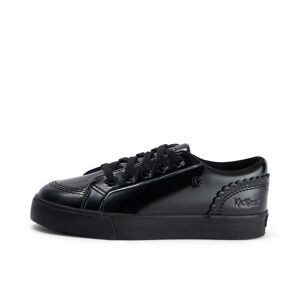Kickers Junior Girls Tovni Lo Bloom Patent Leather Black- 13891717