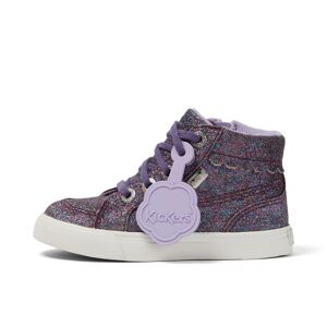 Kickers Infant Girls Tovni Hi Glitter Textile Purple- 13945087