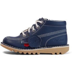 Kickers Junior Unisex Kick Hi Zip Vegan Leather Alternative Navy - 12.5.- 14301579