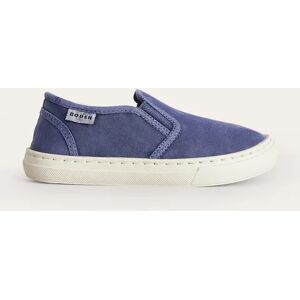 Boys Canvas Slip-ons Blue Boys Boden 33 Male