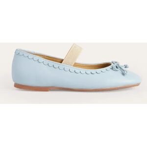 Leather Ballet Flat Blue Girls Boden 35 Female