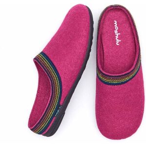 Pink Recycled Felt Turkish Mule Slippers   Size 6   Mirissa Moshulu - 6