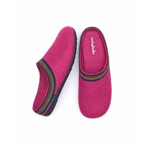 Pink Recycled Felt Turkish Mule Slippers   Size 6.5   Mirissa Moshulu - 6.5