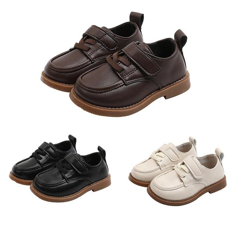 Kidsyuan Children's Leather Shoes Toddler Shoes Soft Bottom