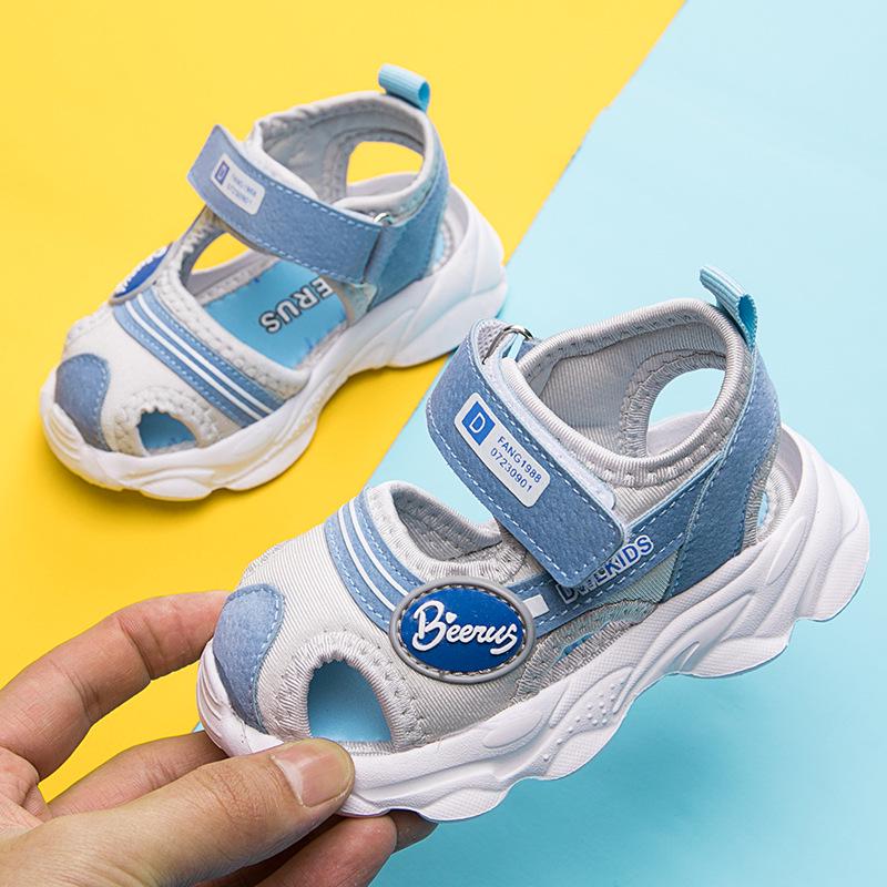 Clothing with accessories Summer New Style Children's Sandals Boy Soft-soled Toddler Shoes Female Baby Non-slip Functional Shoes