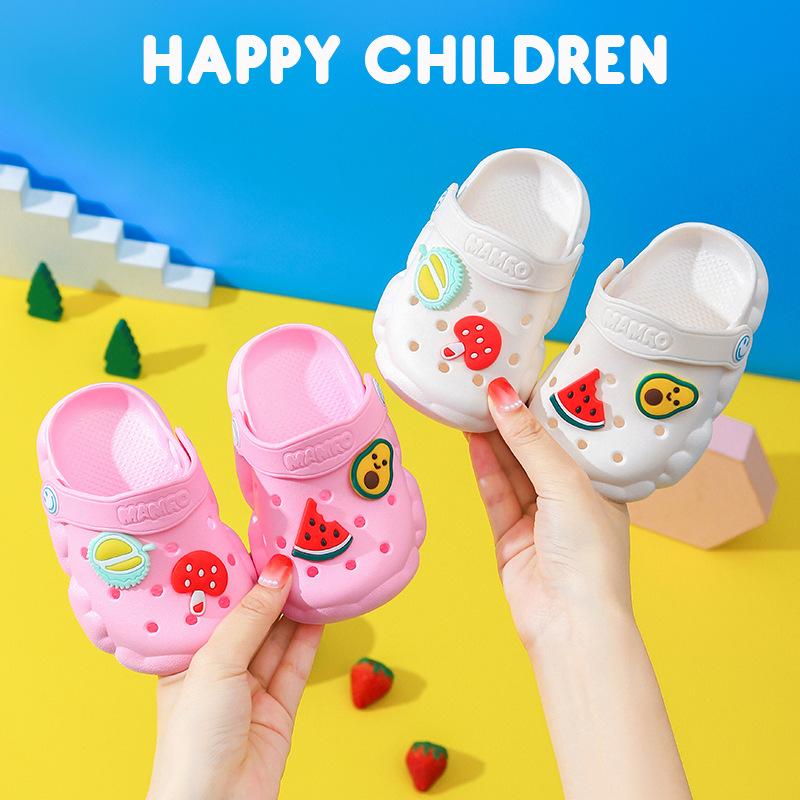 Malwee Kids Clothing Children's Hole Shoes Summer Fruit Boys Cartoon Girls Cute Home Non-slip Soft Bottom Children's Sandals and Slippers