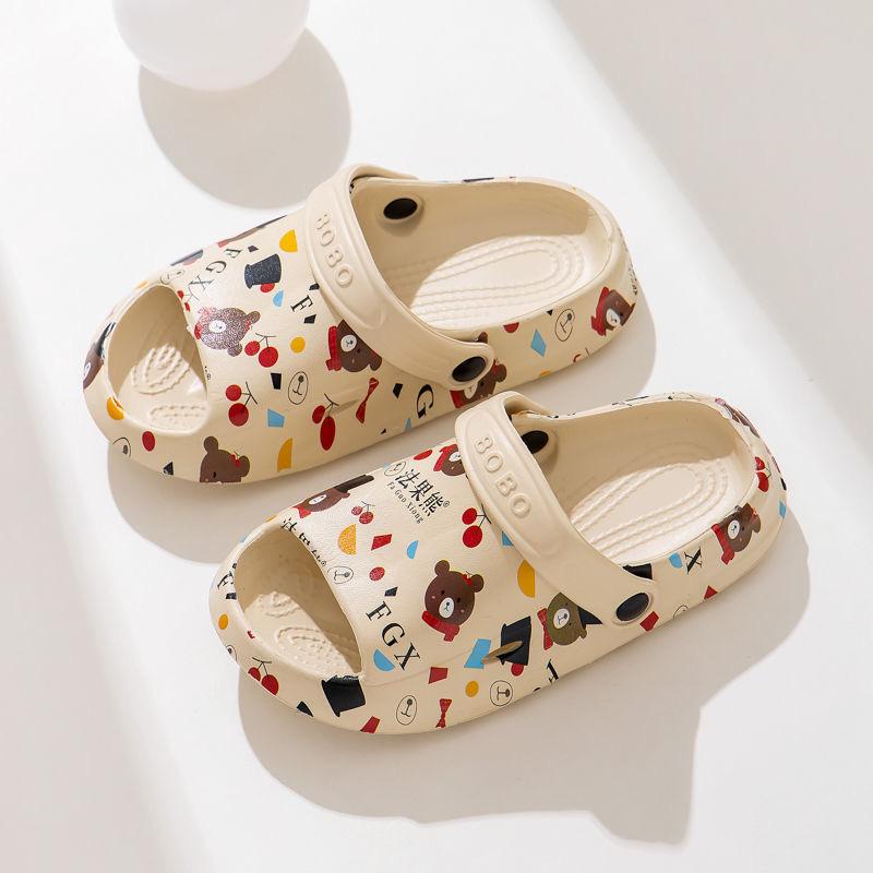 27kids Cute Children's Slippers Summer Non-Slip Baby Baby Sandals Girls' Hole Shoes