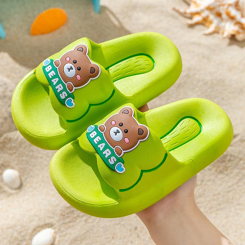 Kangfa Summer Children's Slippers Thickened Indoor Boys and Girls Cartoon Cute Waterproof Non-slip Children's Home Shoes