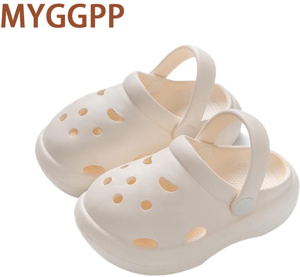 MYGGPP Baby Slippers Summer Stepping Shit Sense Boys and Girls Baby Small Children Hole Shoes Indoor Home Non-slip Children's Sandals