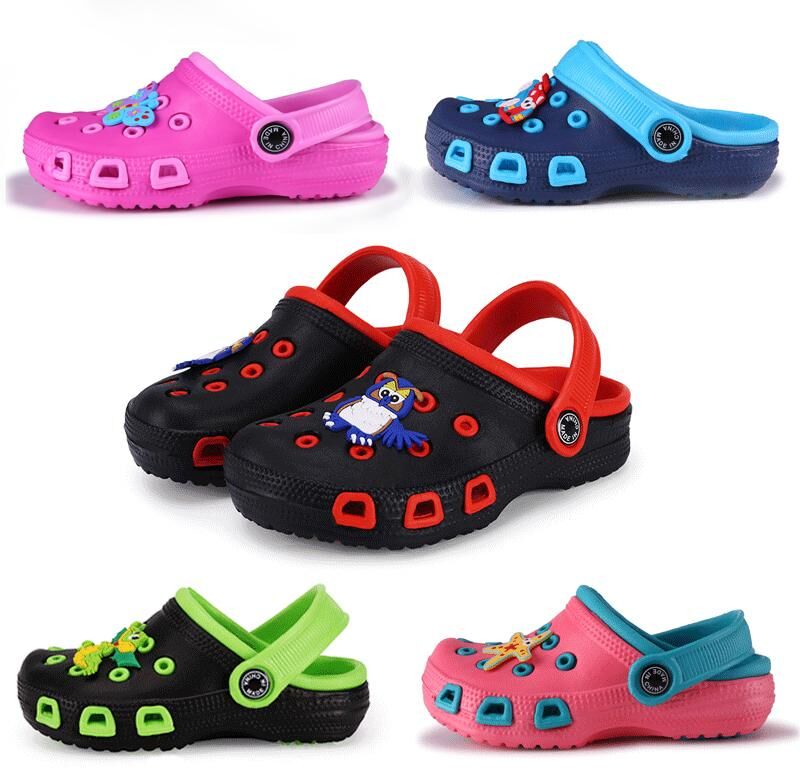 teacher hua Breathable Sandals Anti Slip and Wear Resistant Children's Hole Shoes On Beach