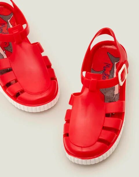 Mini Jelly Shoes Cherry Tomato Red Boys Boden Sole Size: 30