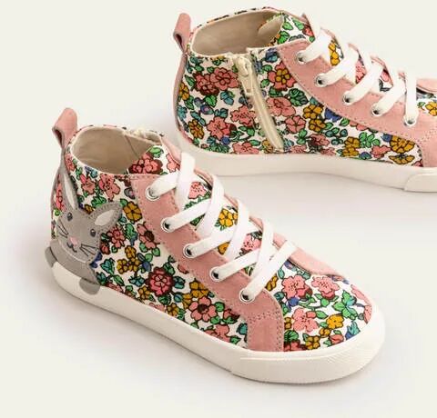 Mini High Tops Vintage Floral Bunnies Girls Boden Sole Size: 29