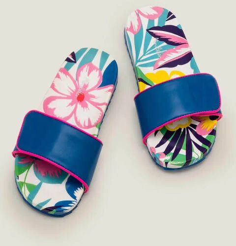 Mini Pool Slides Multi Tropical Bloom Girls Boden Sole Size: 37